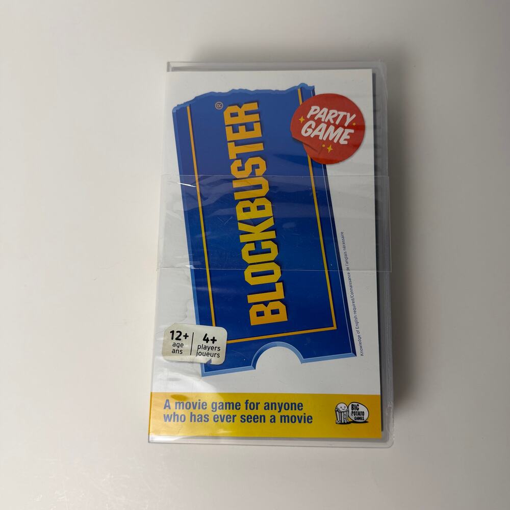 Blockbuster Party Game Complete Big Potato Movie Trivia‎ Charades VHS Style Gift
